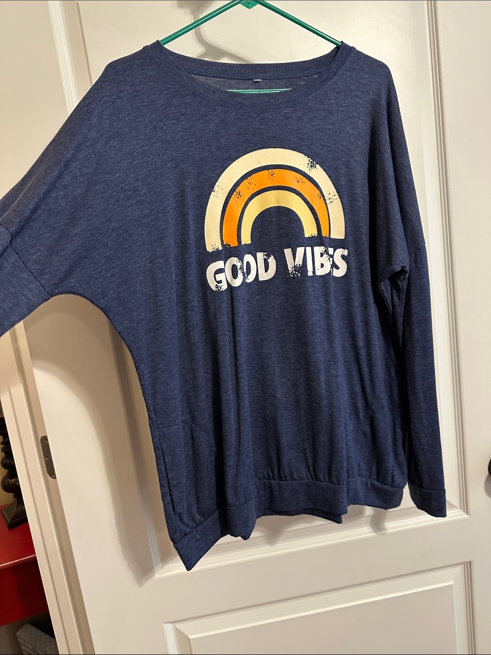 Good Vibes Navy Kids Long-Sleeve Tee